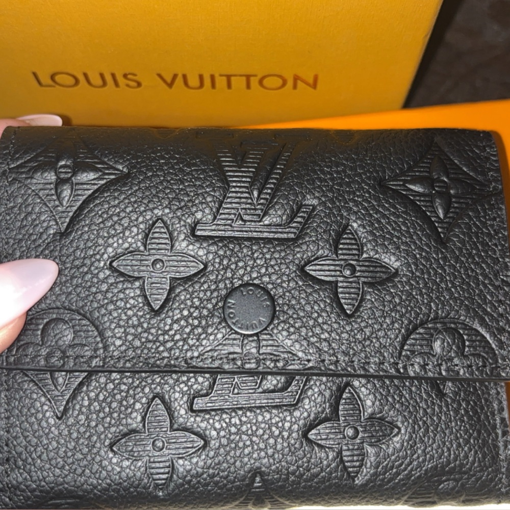 Louis Vuitton Black Embossed Wallet